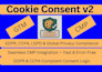 setup gdpr cookie banner, cookiebot, consent banner v2, and cmp